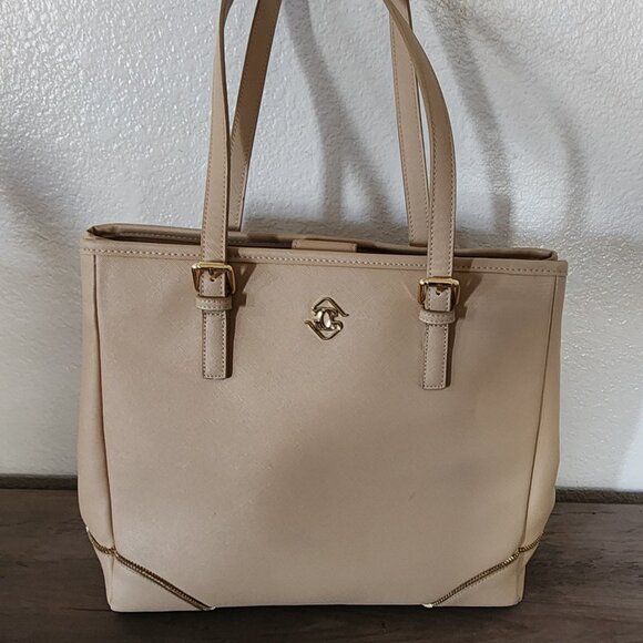 Glass Ladder & Co. MICHELLE Tote Bag - MEDIUM - OAT / NUDE color - Picture 1 of 12
